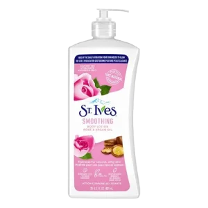 لوسیون بدن سنت ایوز حاوی عصاره گل رز و روغن آرگانST.Ives