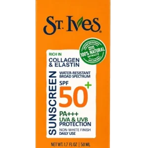 کرم ضد آفتاب بی رنگ حاوی کلاژن والاستین ST.Ives
