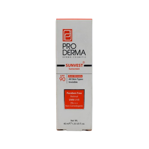 کرم ضدآفتاب پرودرما وضدچروک spf90 بی رنگ